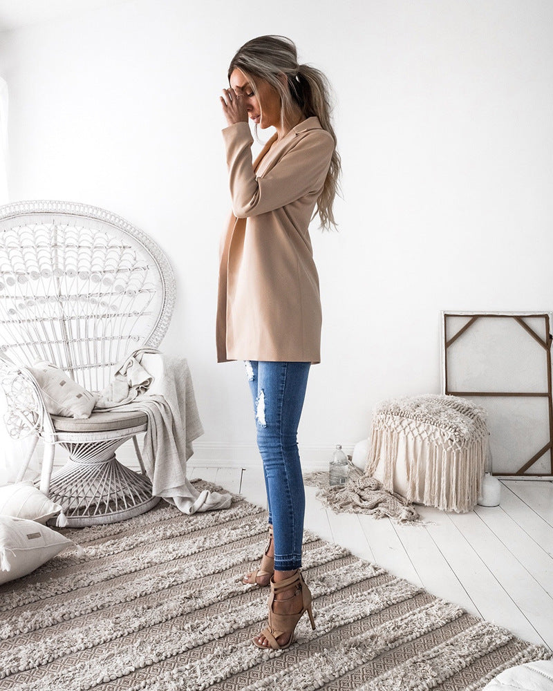 Office Lady Style Single Breasted Blazer Jacket