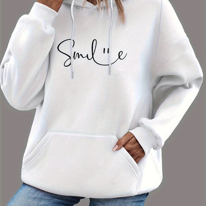 Womens Always Smile Stay Positive Casual Hoodies