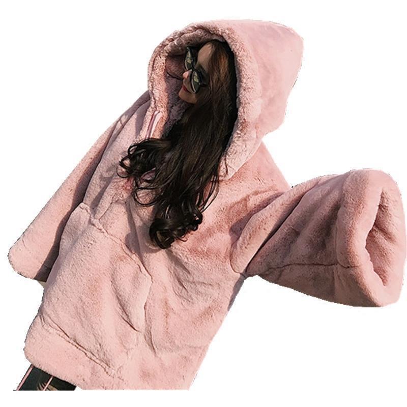 Mid-Length Loose & Thick Warm Leather Sweater