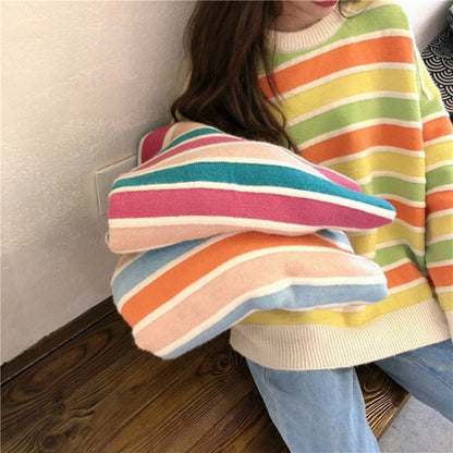 New Multi Color Striped Winter Sweaters