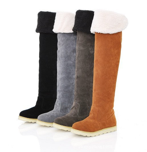 New Knee Length Straight Strong Style Snow Boots For Women