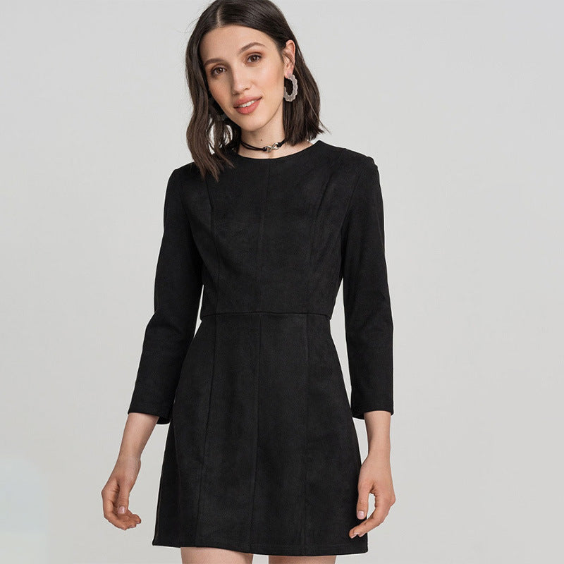 Travel In Comfort Style Round Neck Summer Mini Dress