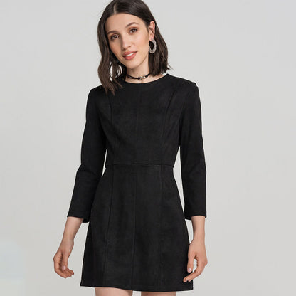 Travel In Comfort Style Round Neck Summer Mini Dress