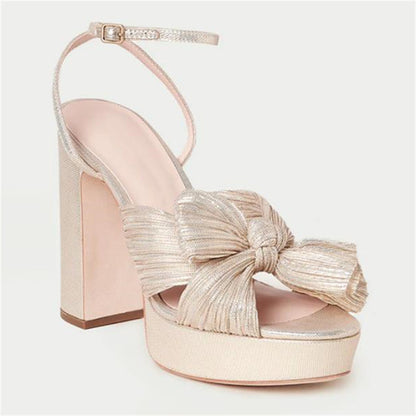 Casual Bowknot Design High Platform Women Sandals