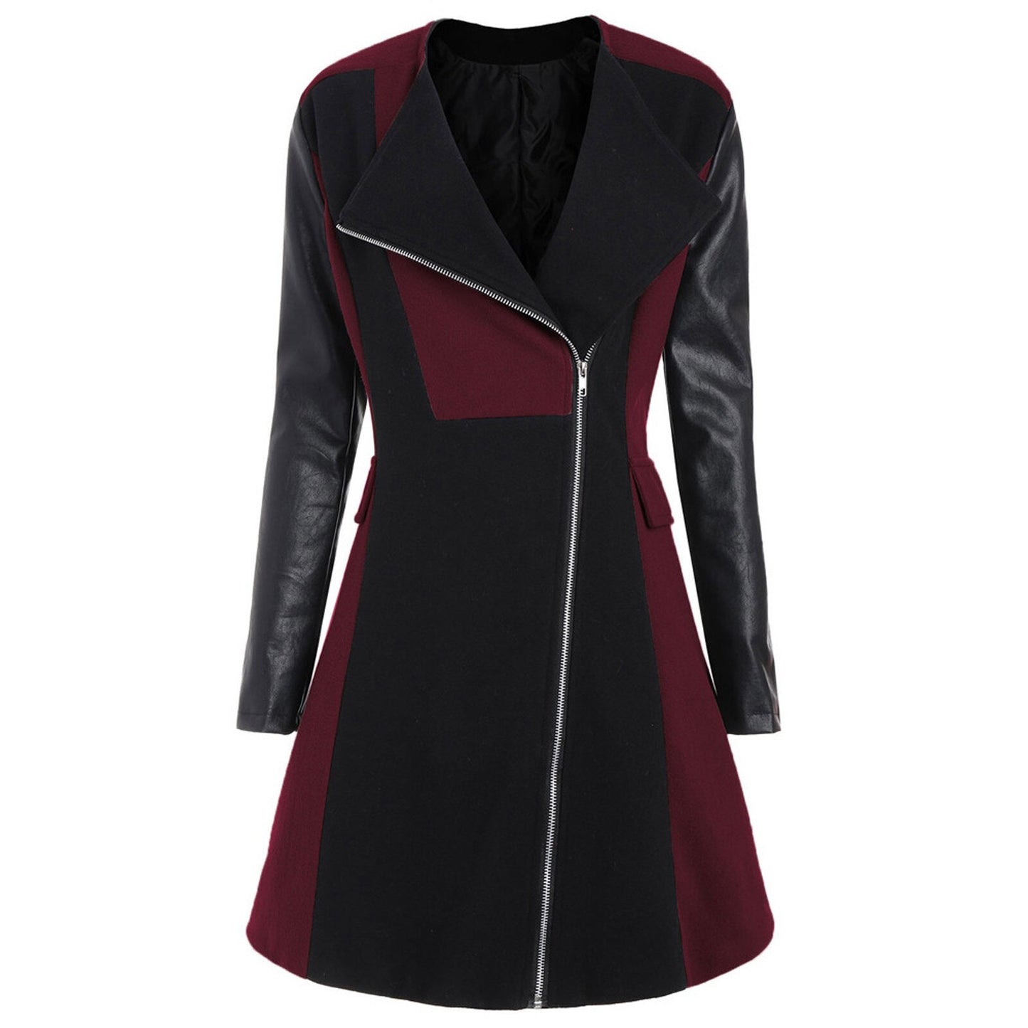 Women’s Loose Stitching Windbreaker Jacket – Jacket Outfit Women & Casual Everyday Layering