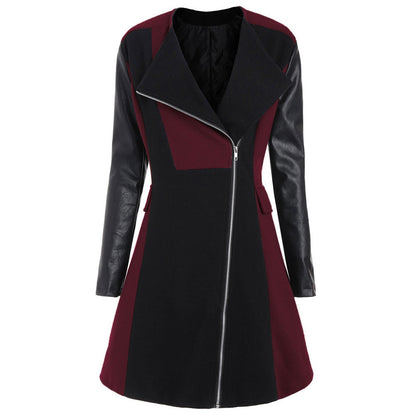 Women’s Loose Stitching Windbreaker Jacket – Jacket Outfit Women & Casual Everyday Layering