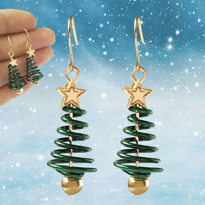 Earrings Christmas Tree Star DIY Festive Design Jewelry Trend 2025