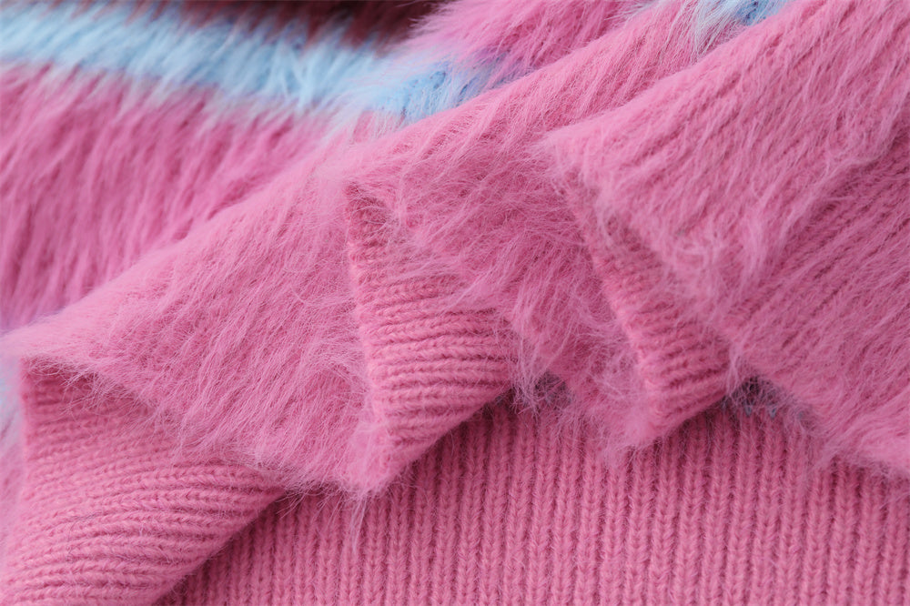 Women’s Round-Neck Fleece Sweater – Lightweight Nylon Pullover