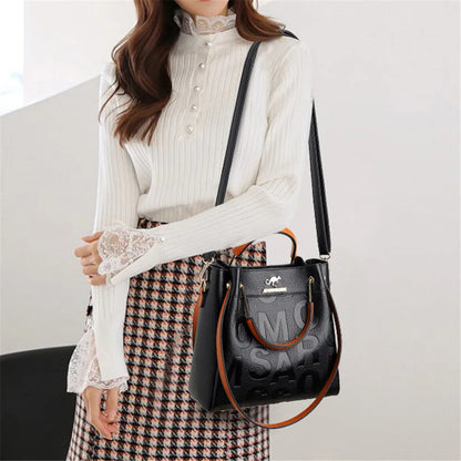 Colorful Letter Print Tote Bag Lightweight Spacious