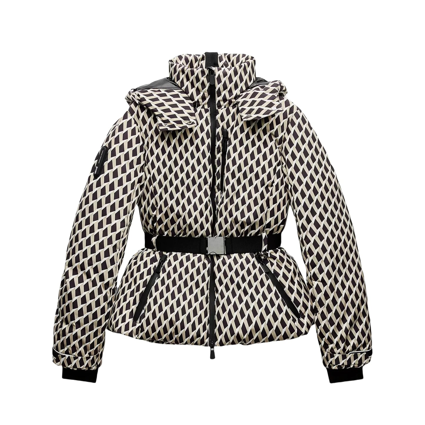 Office Lady Belted Puffer Jackets