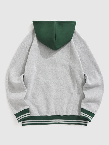 WEST COAST CALIFORNIA Green Hooded Casual Hoodie