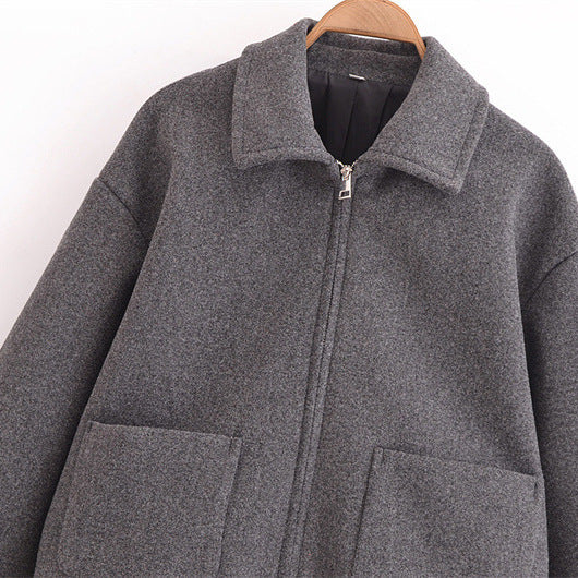 New Autumn Fashion Windbreaker Zipper Hooded Jackets