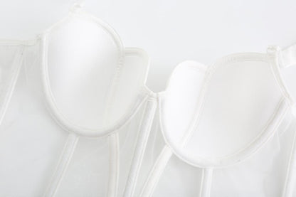 Fishbone Bra Mesh Vest – Breathable Support & Trendy Design