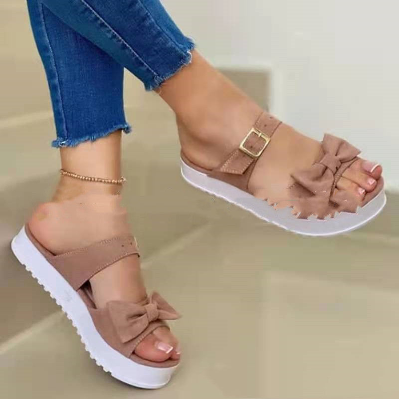 Casual Thick Bottom Platform Comfortable Women Outdoor Summer Slipper