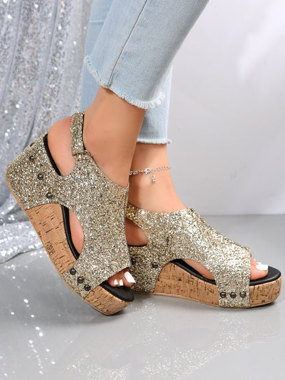 Women Pointed Shiny Rhinestone Elegant Summer Shoes