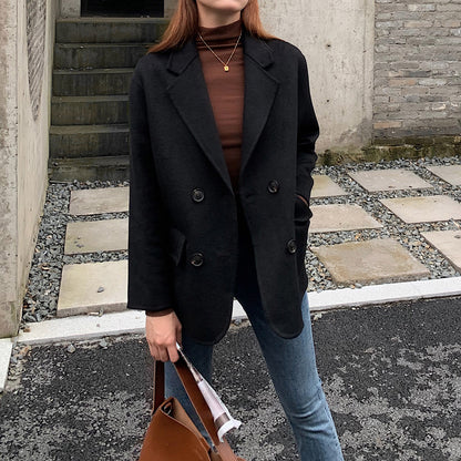 Short Double-Sided Cashmere Coat – Coats Outfits Women & Elegant Winter Layering