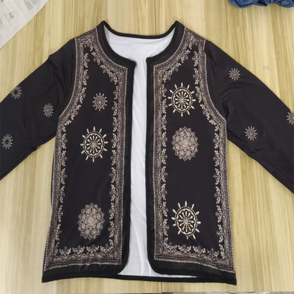 Lightweight Floral Print Casual Long Sleeve Jacket