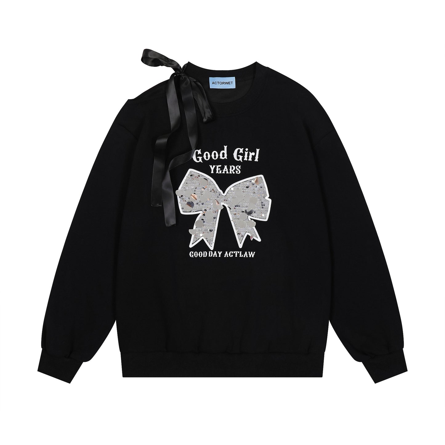 Loose Round Neck Print Oversized Sweaters for Women – Medium-Length Cotton Pullover, Casual Winter Outfit