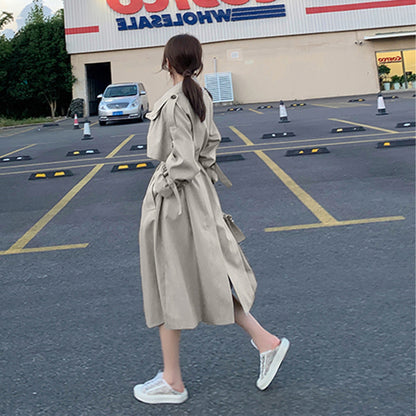 ElegantTrench Korean-Style Coat – Trench Coats Women Outfit Classy & Chic Spring Autumn Outfits