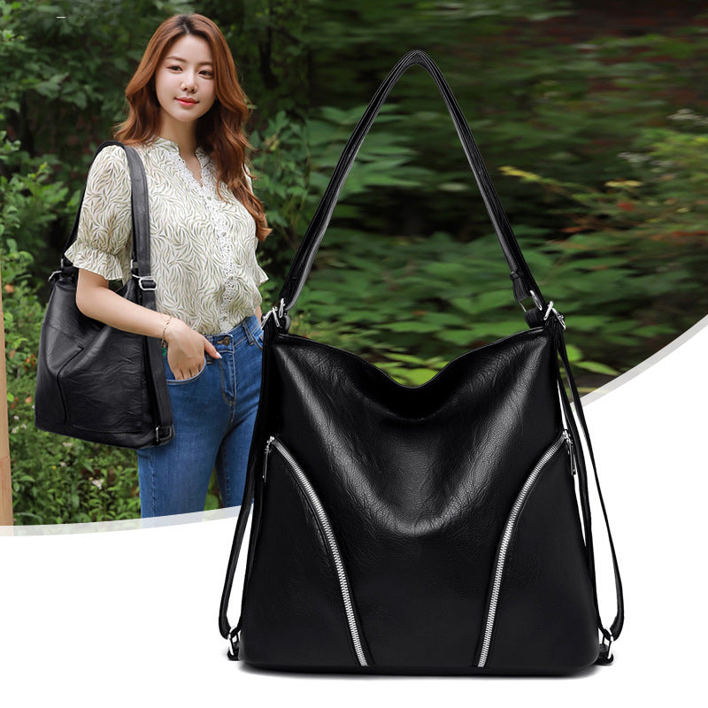 Retro Dumpling-Shaped PU Handbag Vintage Elegance