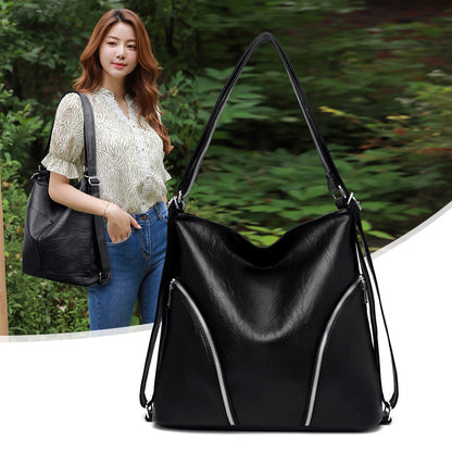 Retro Dumpling-Shaped PU Handbag Vintage Elegance