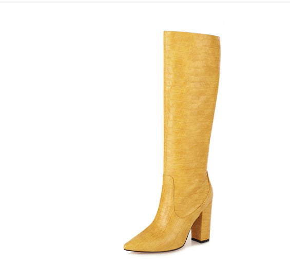 Womens High Heels Over The Knee Boots Knitting Socks Booties With Stretch Fabric Thigh High Sexy Boots