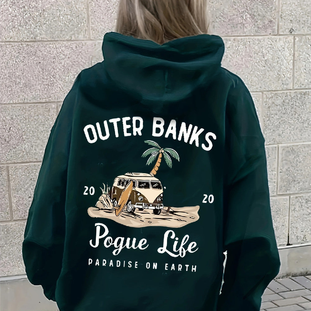 Womens Outer Banks Pogue Life Funny Autumn Winter Hoodies