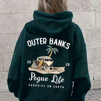 Womens Outer Banks Pogue Life Funny Autumn Winter Hoodies