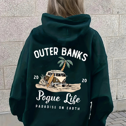 Womens Outer Banks Pogue Life Funny Autumn Winter Hoodies