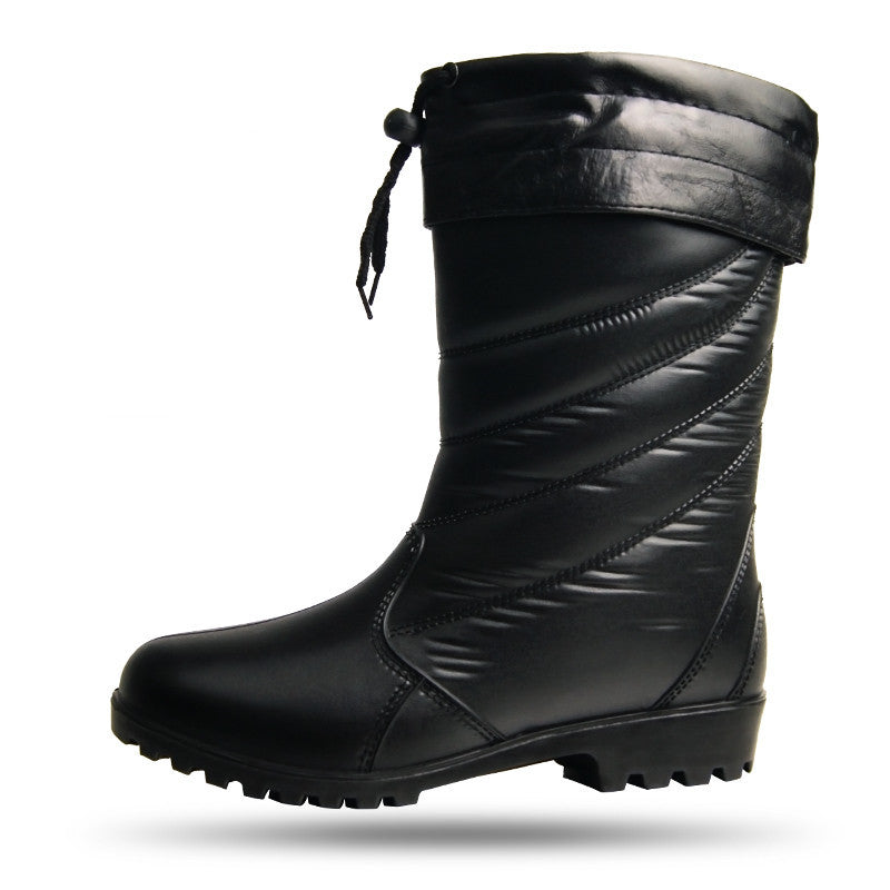 Waterproof Warm Rubber Rain Boots for Women | Mid-Tube PVC Rain Boots