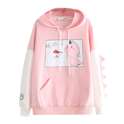 Sweet Dinosaur Print Sweater – Cozy Autumn & Winter Must-Have