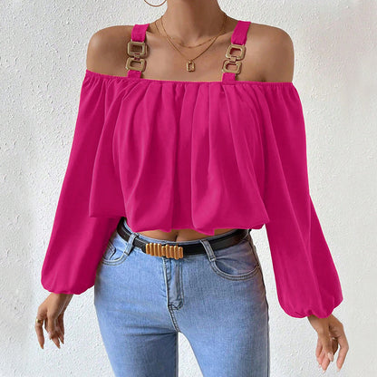 Lantern Sleeve Loose Crop Top – Stylish Summer & Streetwear for Women