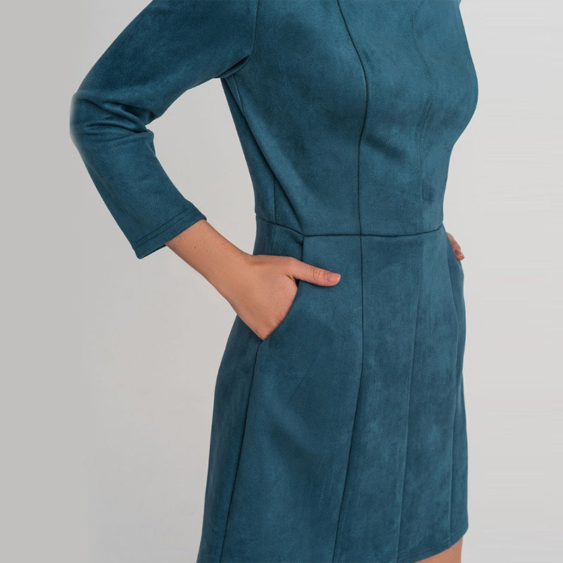 Travel In Comfort Style Round Neck Summer Mini Dress