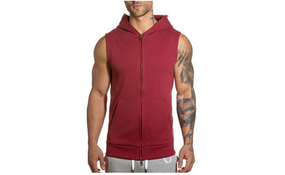 Casual Cool & Comfortable Sleeveless Cotton Hoodie for Men