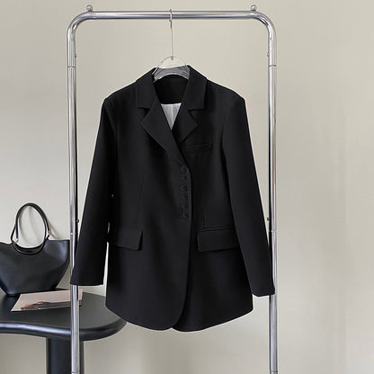 High-Grade Diagonal Button Blazer-Style Top – Blazer Outfits for Women & Chic Street Style