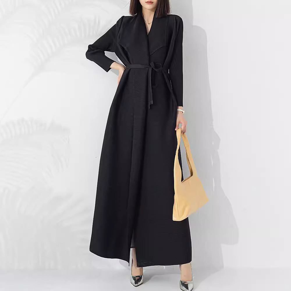 Elegant Long Trench Coat – Long Coats Aesthetic & Chic Layering Outfits