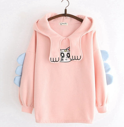 Merry Pretty Women's Cotton Hoodie – Cozy & Stylish Pullover Sweatshirt