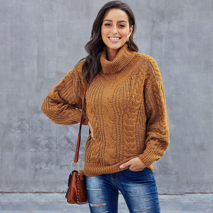 Cozy Loose-Fit Plus Size Sweater – Bold Solids for Fall