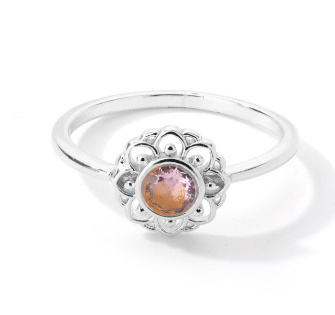 Golden Lotus & Moon Sun Opal Rings – Vintage Celestial Jewelry, Couple Rings in Gold & Silver