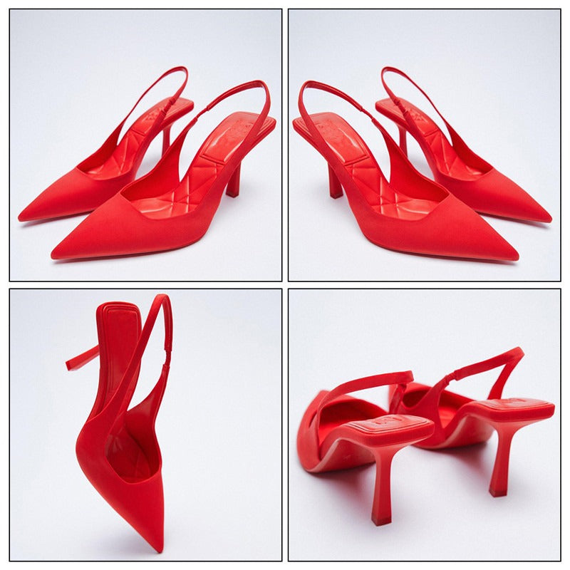 Elegant Pure Colors Pointed Women Pumps Shoes
