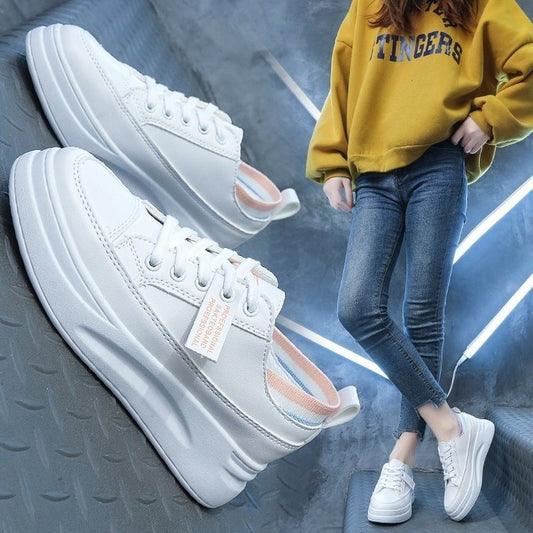 Women’s Low-Top Sneakers | Stylish Pastel Cross-Strap Shoes