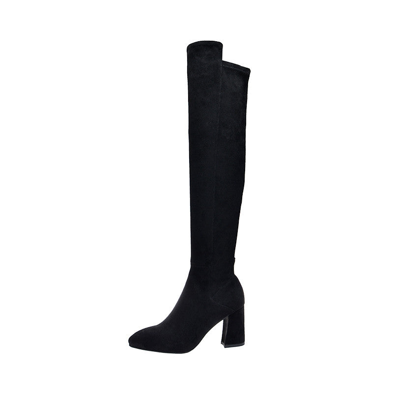 Winter Slip On Over The Knee Boots Fashionable Comfortable