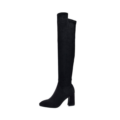 Winter Slip On Over The Knee Boots Fashionable Comfortable