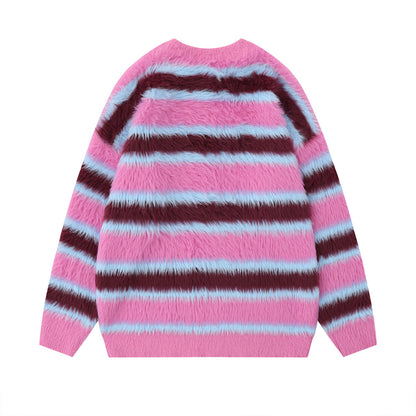 Women’s Round-Neck Fleece Sweater – Lightweight Nylon Pullover