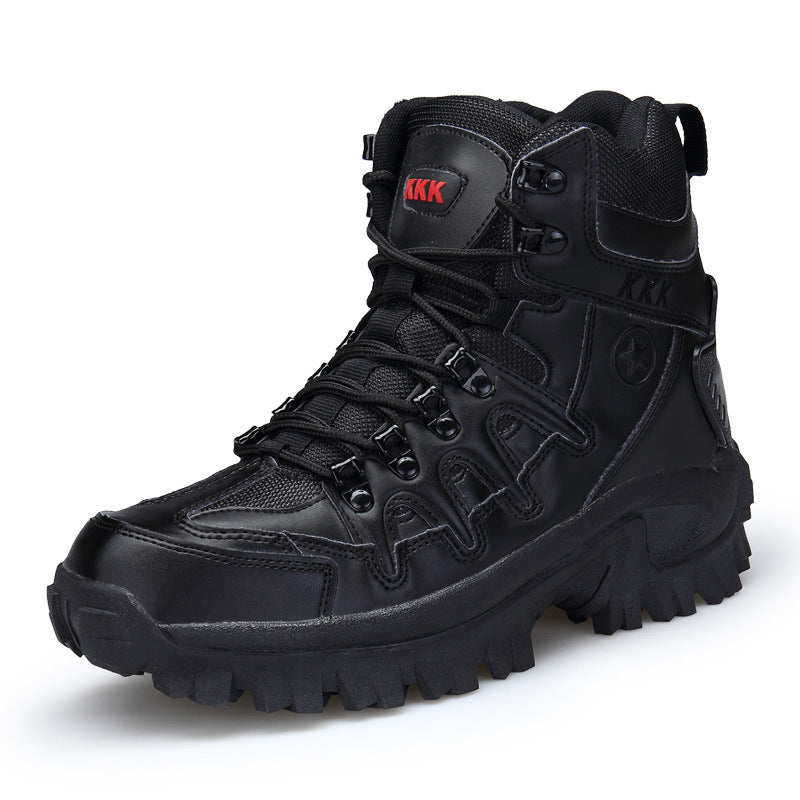 Unisex High-Top Military Combat Boots | Suede Hiking, Camping & Tactical Outdoor Boots