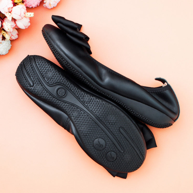 Womens Crystal Ribbon Design Transparent Low Heel Summer Shoes