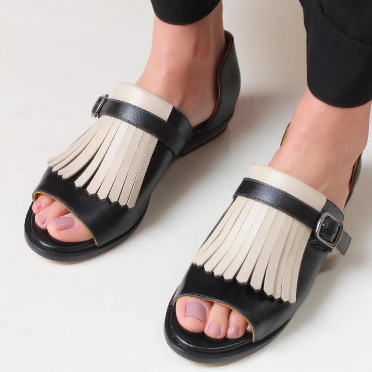 Womens Amazon Style Tassel Summer Sandals