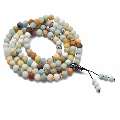 108 Beads Agate Bracelet – Unisex Spiritual Beaded Bracelet for Meditation & Everyday Wear