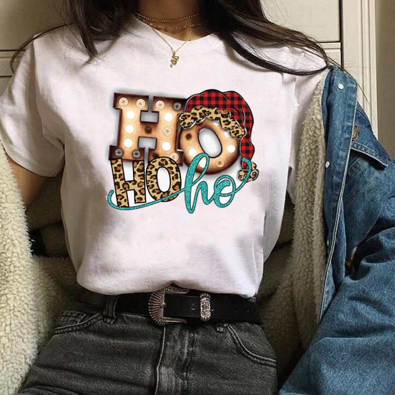 Christmas-Themed Holiday Tops – Unisex Short Sleeve Modal T-Shirts, Festive Casual Outfit