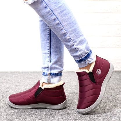 Plus-Size Ankle Boots for Women & Men | Flat Heel Waterproof Winter Boots with Anti-Slip Sole